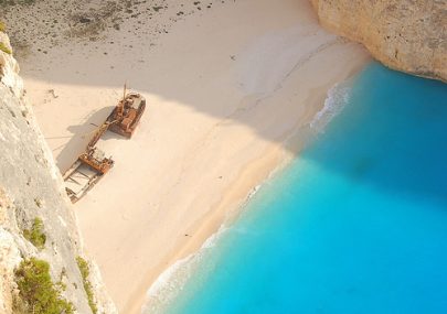 playa del naufragio grecia
